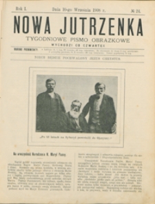Nowa Jutrzenka : tygodniowe pismo obrazkowe R. 1, nr 24 (10 wrzes. 1908)