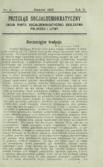 Przegląd Socjaldemokratyczny : organ Partji Socjaldemokratycznej Królestwa Polskiego i Litwy R. 2, Nr 4 (kwiecień 1903)
