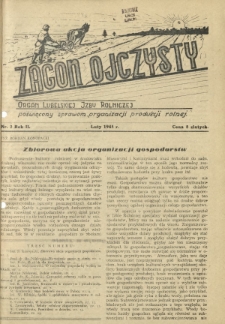 Zagon Ojczysty : organ Lubelskiej Izby Rolniczej poświęcony sprawom organizacji produkcji rolnej R. 2, Nr 2 (luty 1945)