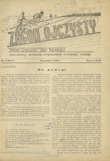 Zagon Ojczysty : organ Lubelskiej Izby Rolniczej poświęcony sprawom organizacji produkcji rolnej R. 1, Nr 4 (10 grudnia 1944)