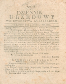 Dziennik Urzędowy Województwa Lubelskiego 1823.04.09. Nr 15 + dod.