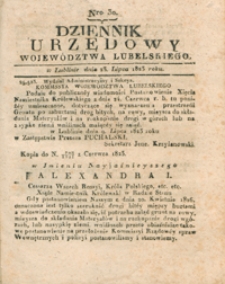 Dziennik Urzędowy Województwa Lubelskiego 1823.07.23. Nr 30 + dod.