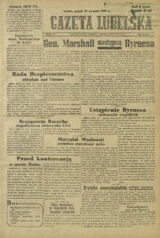 Gazeta Lubelska : niezależne pismo demokratyczne. R. 3, Nr 8=676 (10 stycznia 1947)