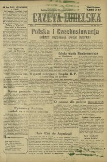 Gazeta Lubelska : niezależne pismo demokratyczne. R. 3, Nr 10=678 (12 stycznia 1947)