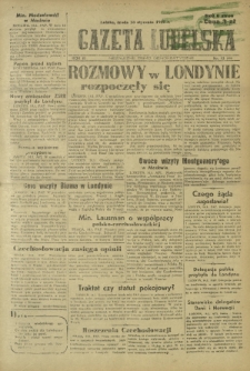 Gazeta Lubelska : niezależne pismo demokratyczne. R. 3, Nr 13=681 (15 stycznia 1947)