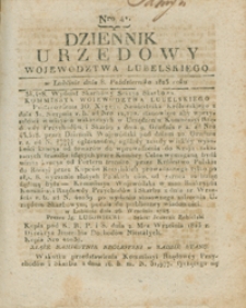 Dziennik Urzędowy Województwa Lubelskiego 1823.10.08. Nr 41 + dod.