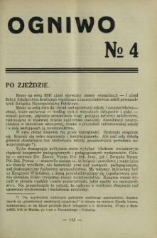 Ogniwo / [Związek Zawodowy Nauczycielstwa Polskich Szkół Średnich]. [R. 12], Nr 4 (1932)