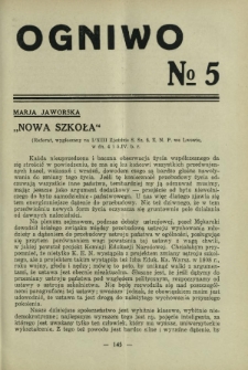 Ogniwo / [Związek Zawodowy Nauczycielstwa Polskich Szkół Średnich]. [R. 12], Nr 5 (1932)