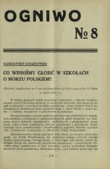 Ogniwo / [Związek Zawodowy Nauczycielstwa Polskich Szkół Średnich]. [R. 12], Nr 8 (1932)