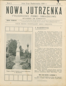 Nowa Jutrzenka : tygodniowe pismo obrazkowe R. 1, nr 29 (15 paźdz. 1908)