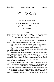 Wisła : miesięcznik gieograficzno-etnograficzny T. 18, z. 1 (styczeń/luty 1904)