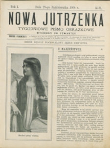 Nowa Jutrzenka : tygodniowe pismo obrazkowe R. 1, nr 31 (29 paźdz. 1908)