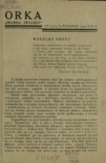 Orka "Prawda Zwycięży". R. 2, nr 5=13 (październik 1942)