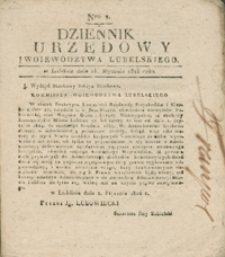 Dziennik Urzędowy Województwa Lubelskiego 1824.01.14. Nr 2