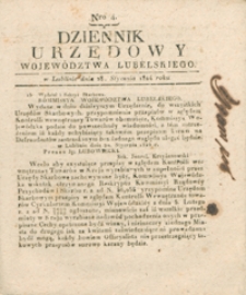 Dziennik Urzędowy Województwa Lubelskiego 1824.01.28. Nr 4
