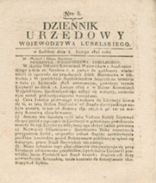 Dziennik Urzędowy Województwa Lubelskiego 1824.02.04. Nr 5