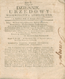 Dziennik Urzędowy Województwa Lubelskiego 1824.02.25. Nr 8