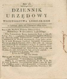 Dziennik Urzędowy Województwa Lubelskiego 1824.06.23. Nr 25