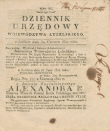Dziennik Urzędowy Województwa Lubelskiego 1824.06.30. Nr 26 + dod.