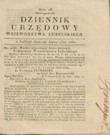 Dziennik Urzędowy Województwa Lubelskiego 1824.07.14. Nr 28 + dod.