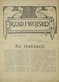 Rząd i Wojsko R. 2, Nr 9 (25 stycznia 1917)