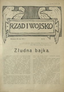 Rząd i Wojsko R. 2, Nr 18 (20 maja 1917)