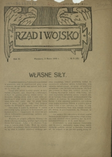 Rząd i Wojsko R. 4, Nr 9(40) (2 marca 1919)