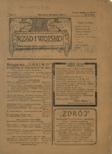 Rząd i Wojsko R. 5, Nr 13(91) (28 marca 1920)