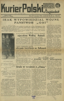 Kurier Polski w Bagdadzie R. 2, Nr 13 (17 stycznia 1943)Kurier Polski w Bagdadzie R. 2 (1943)