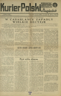 Kurier Polski w Bagdadzie R. 2, Nr 22 (28 stycznia 1943)