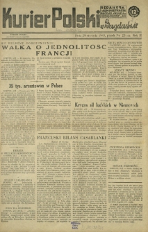 Kurier Polski w Bagdadzie R. 2, Nr 23 (29 stycznia 1943)