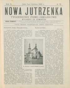 Nowa Jutrzenka : tygodniowe pismo obrazkowe R. 2, nr 22 (3 czerw. 1909)