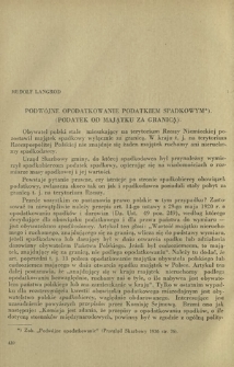 Przegląd Skarbowy : sprawy podatkowe, cła, monopole i finanse komunalne : miesięcznik dla praktyki prawa skarbowego / red. Rudolf Langrod. R. 3, z. 10 (październik 1938)