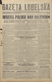 Gazeta Lubelska : niezależne pismo demokratyczne. 1945, nr 21 (5 marca)