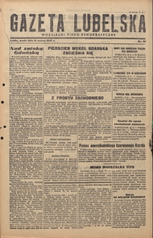 Gazeta Lubelska : niezależne pismo demokratyczne. 1945, nr 30 (14 marca)
