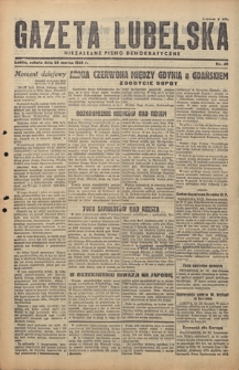 Gazeta Lubelska : niezależne pismo demokratyczne. 1945, nr 40 (24 marca)