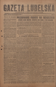 Gazeta Lubelska : niezależne pismo demokratyczne. 1945, nr 41 (21 marca)