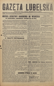 Gazeta Lubelska : niezależne pismo demokratyczne. 1945, nr 42 (26 marca)