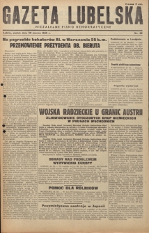 Gazeta Lubelska : niezależne pismo demokratyczne. 1945, nr 46 (30 marca)
