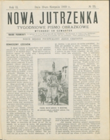 Nowa Jutrzenka : tygodniowe pismo obrazkowe R. 2, nr 33 (19 sierp. 1909)