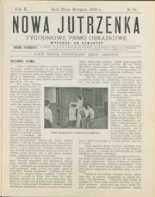 Nowa Jutrzenka : tygodniowe pismo obrazkowe R. 2, nr 34 (26 sierp. 1909)