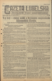 Gazeta Lubelska : niezależne pismo demokratyczne. 1945, nr 63 (18 kwietnia)