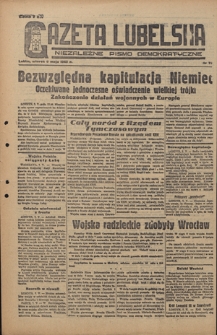 Gazeta Lubelska : niezależne pismo demokratyczne. 1945, nr 79 (8 maja)