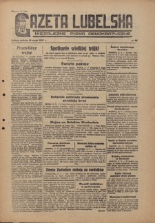 Gazeta Lubelska : niezależne pismo demokratyczne. 1945, nr 83 (12 maja)