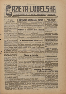 Gazeta Lubelska : niezależne pismo demokratyczne. 1945, nr 86 (15 maja)