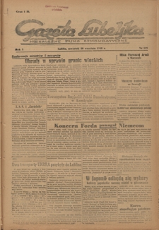 Gazeta Lubelska : niezależne pismo demokratyczne. R. 1, nr 209 (20 września 1945)