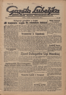 Gazeta Lubelska : niezależne pismo demokratyczne. R. 1, nr 235 (16 października 1945)