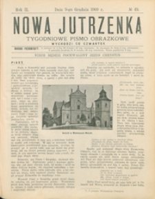 Nowa Jutrzenka : tygodniowe pismo obrazkowe R. 2, nr 49 (9 grudz. 1909)