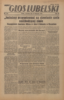 Nowy Głos Lubelski. R. 3, nr 265 (12 listopada 1942)