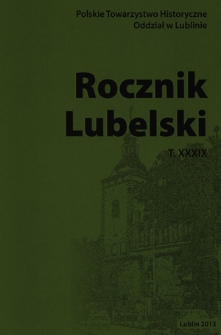 Rocznik Lubelski. T. 39 (2013)